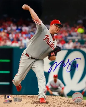 Vance Worley Signed 8x10 Philadelphia Phillies Gray Jersey Photo SI