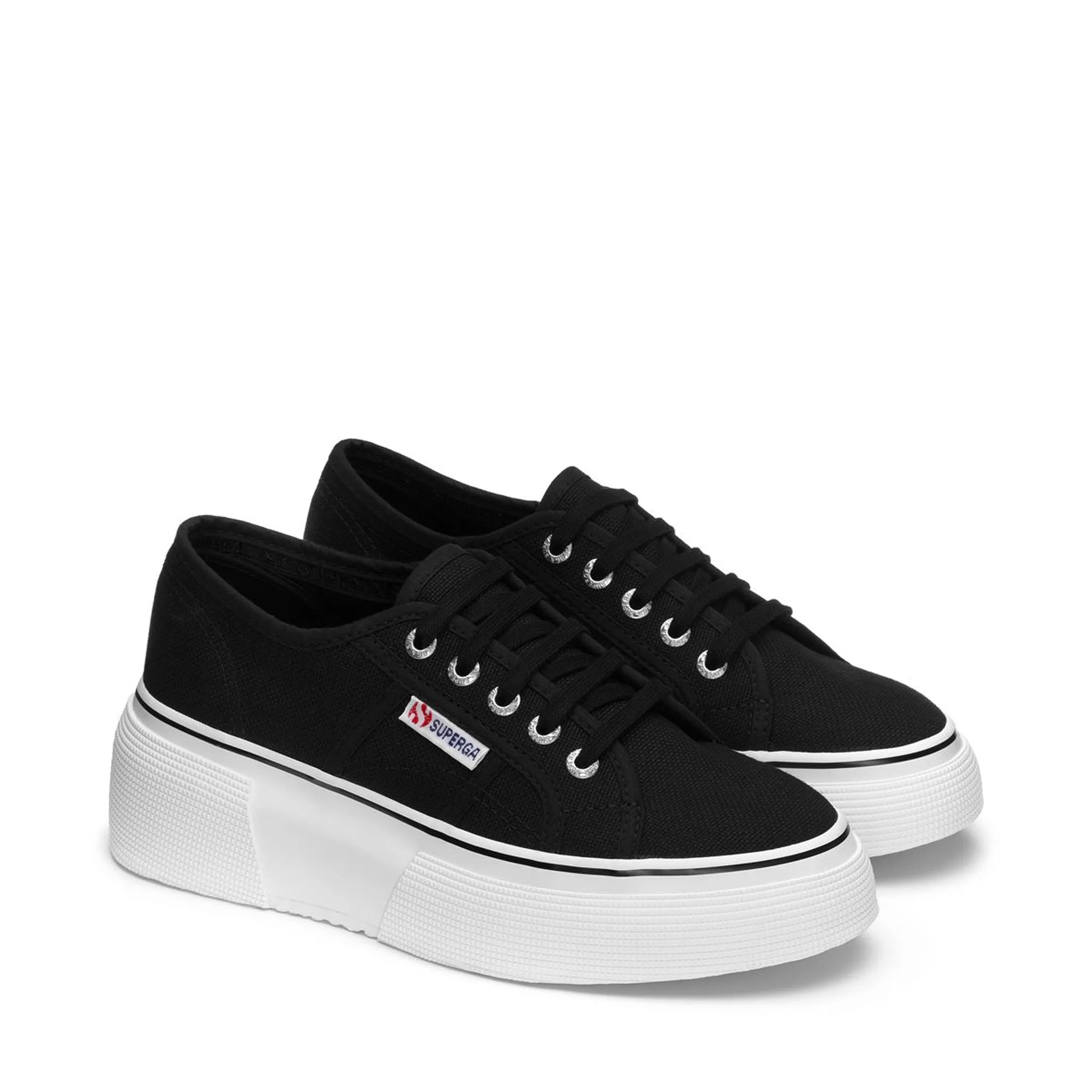 2287 Bubble Line Sneakers - Black White