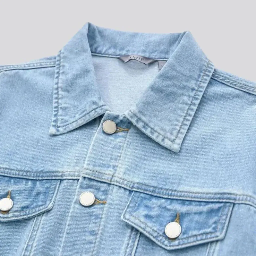 90s light wash denim dress