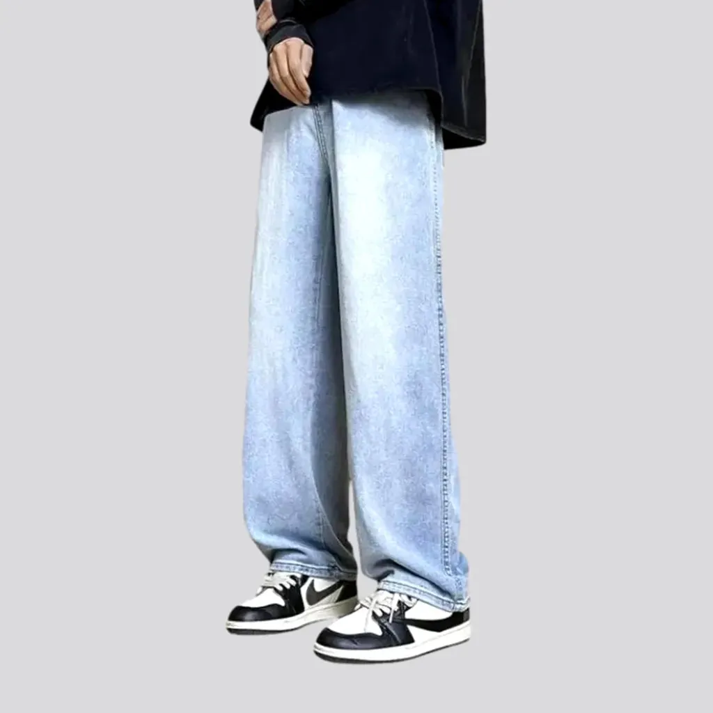 90s mid rise baggy street style jeans for men