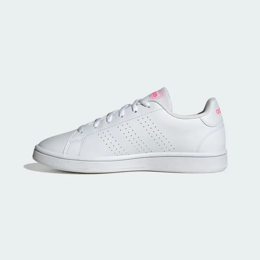 ADIDAS  ADVANTAGE BASE - WOMEN - WHITE/LUCID PINK