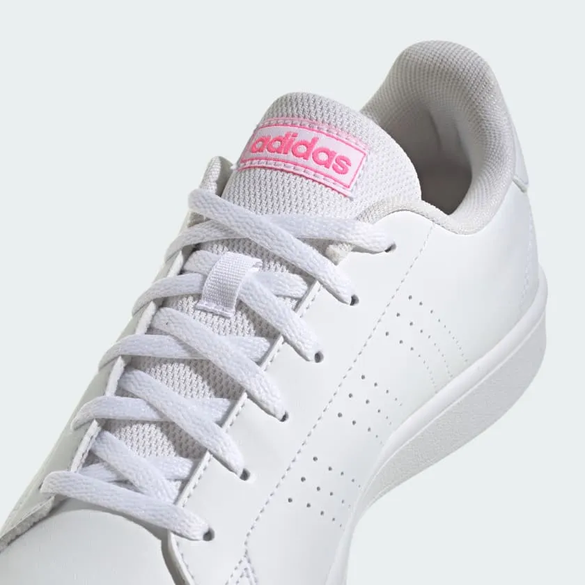 ADIDAS  ADVANTAGE BASE - WOMEN - WHITE/LUCID PINK