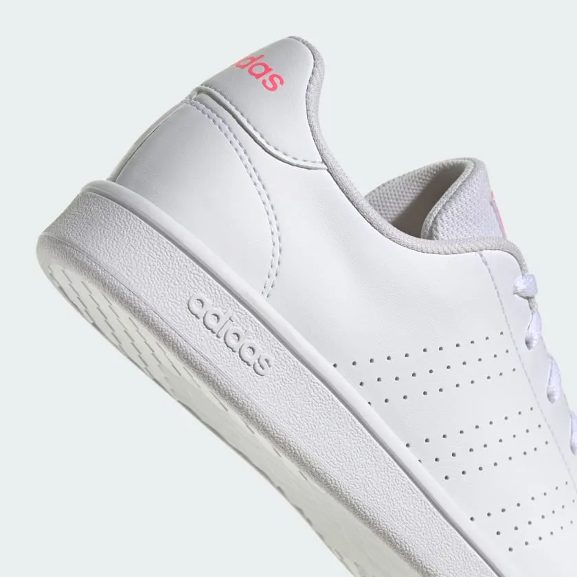 ADIDAS  ADVANTAGE BASE - WOMEN - WHITE/LUCID PINK