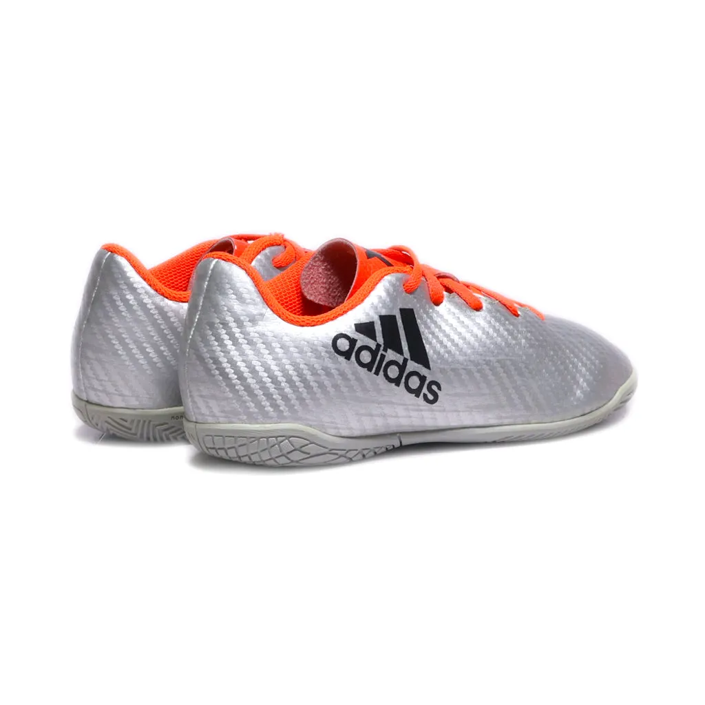 Adidas X 16.4 In Sport Shoes Pu Leather Silver Colour For Kids