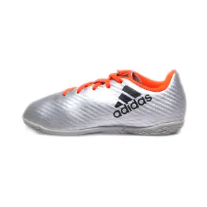 Adidas X 16.4 In Sport Shoes Pu Leather Silver Colour For Kids