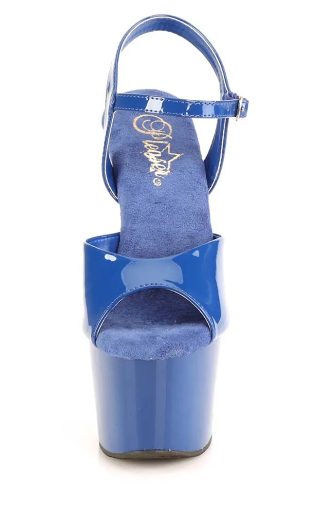 ADORE-709 Royal Blue Patent Heels