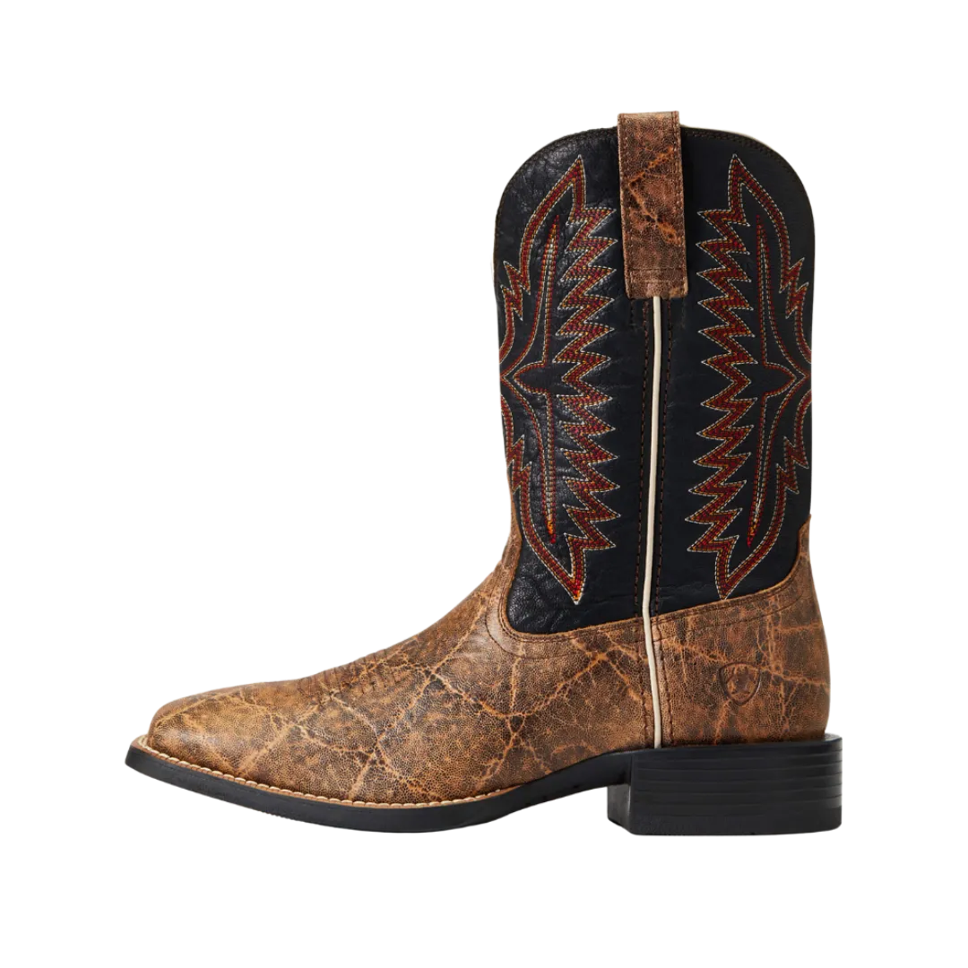 Ariat Men's Sport Smokewagon Western Grizzly Elephant Print Boots