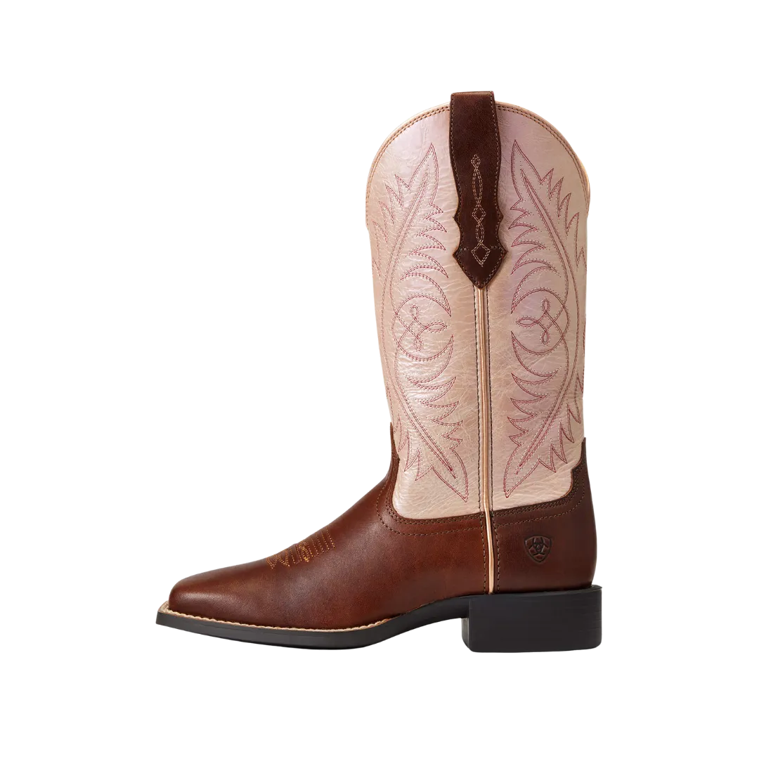 Ariat Women's Round Up Wide Square Toe StretchFit Western Boot