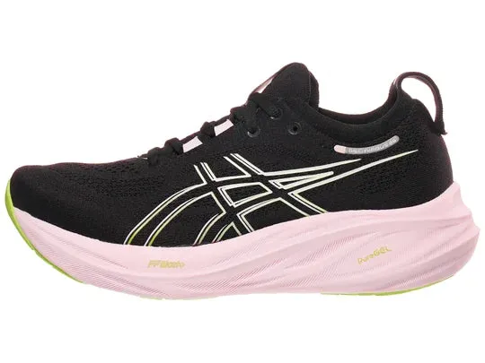 Asics | Gel-Nimbus 26 | Women's | Black/Neon Lime