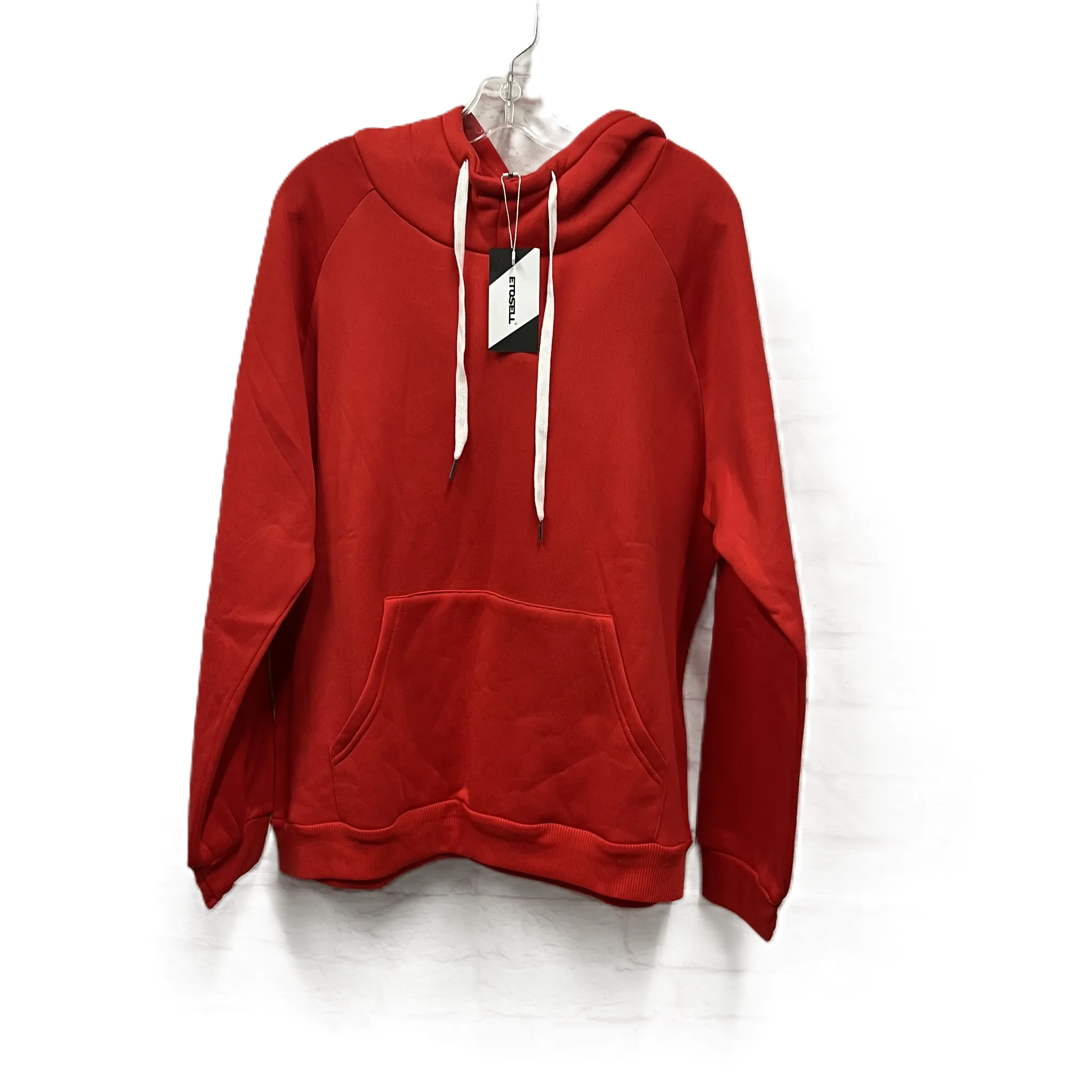 Athletic Sweatshirt Hoodie Etosell  In Red, Size: Xxl