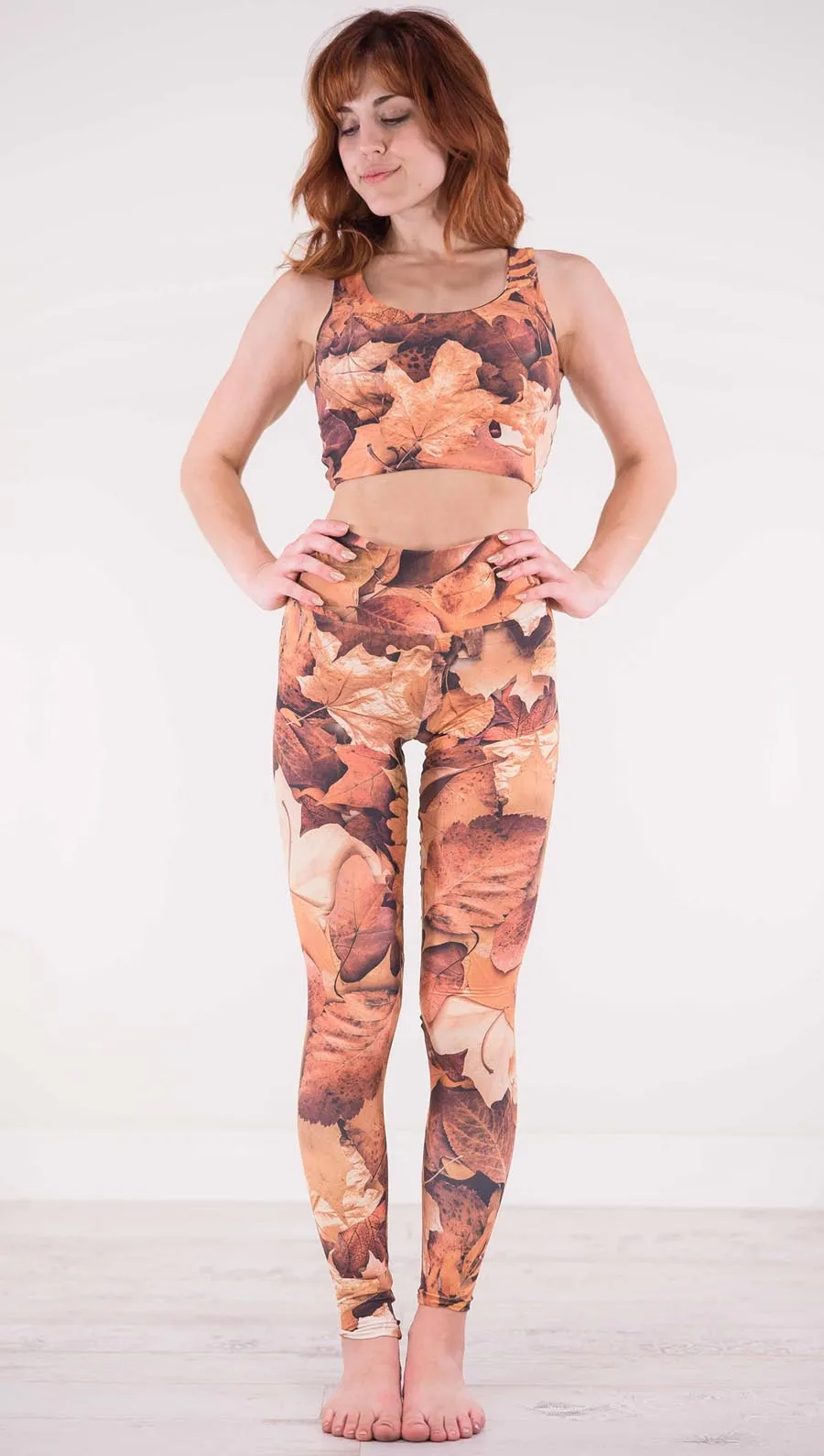 Autumn Leaves - Athleisure Leggings - CUSTOM ORDER