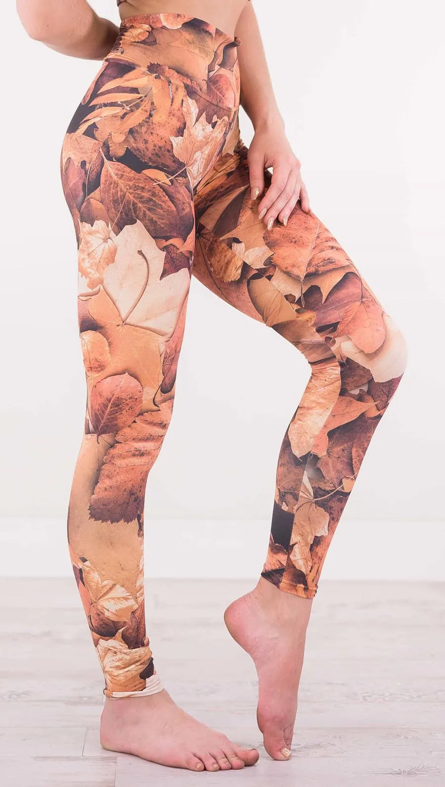 Autumn Leaves - Athleisure Leggings - CUSTOM ORDER