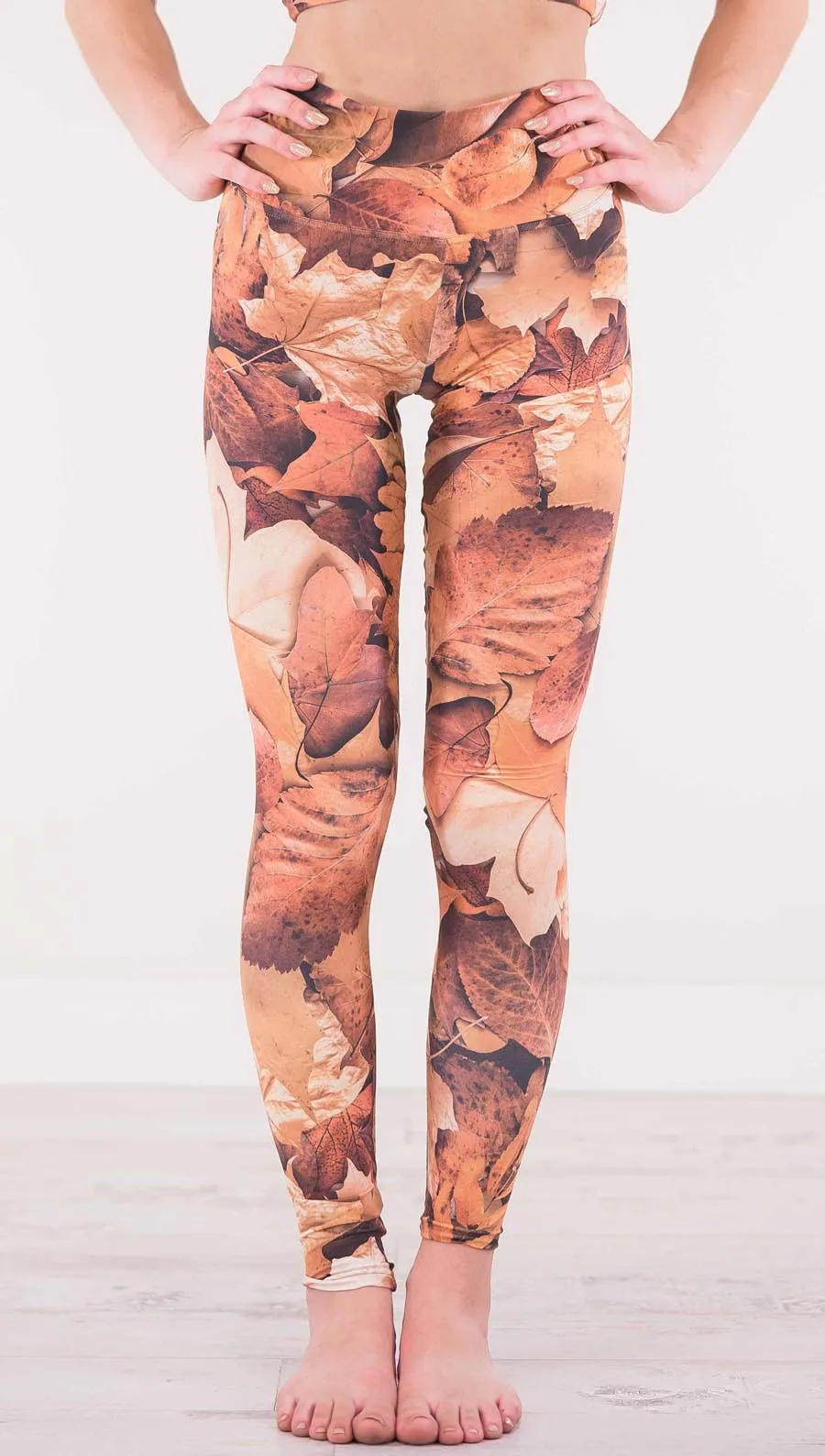 Autumn Leaves - Athleisure Leggings - CUSTOM ORDER