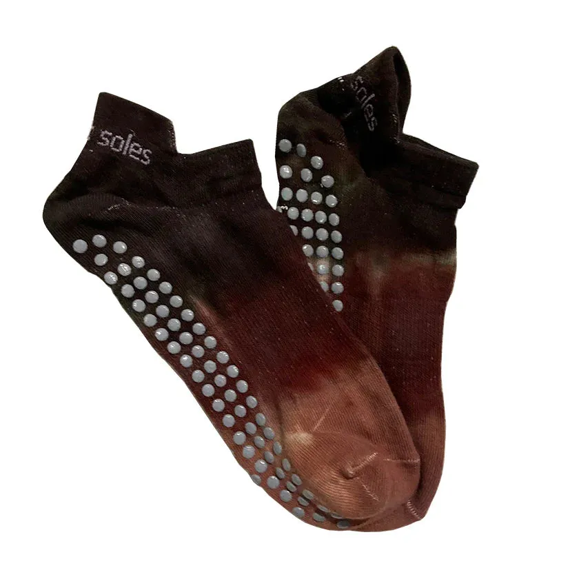 Avery Tie Dyed Tab Back Grip Socks