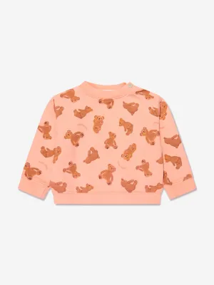 Baby AOP PA Bears Sweatshirt in Peach