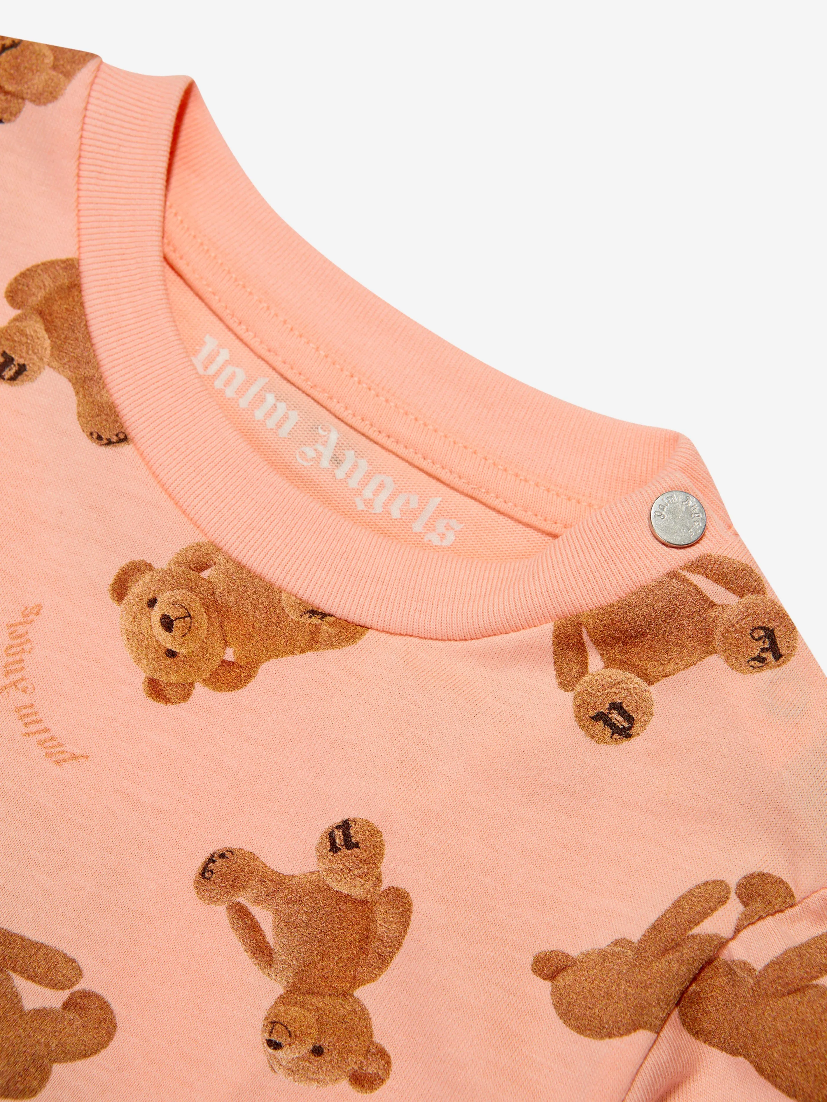 Baby AOP PA Bears T-Shirt in Peach