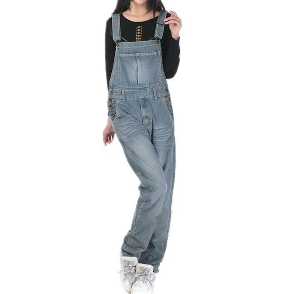 Baggy jean overall for ladies