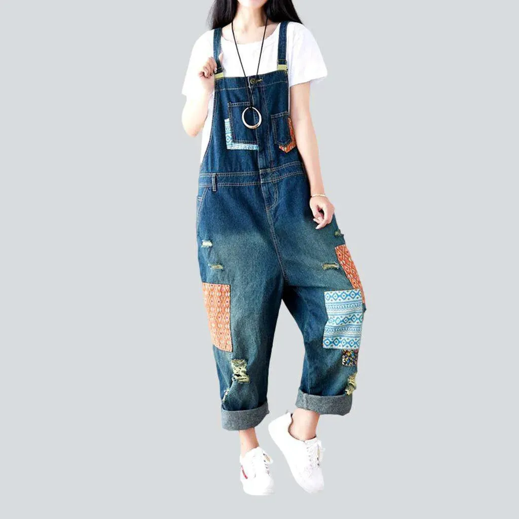 Baggy jeans dungaree for ladies