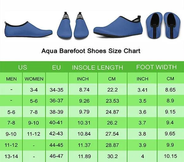 Baking Diagram Aqua Barefoot Shoes