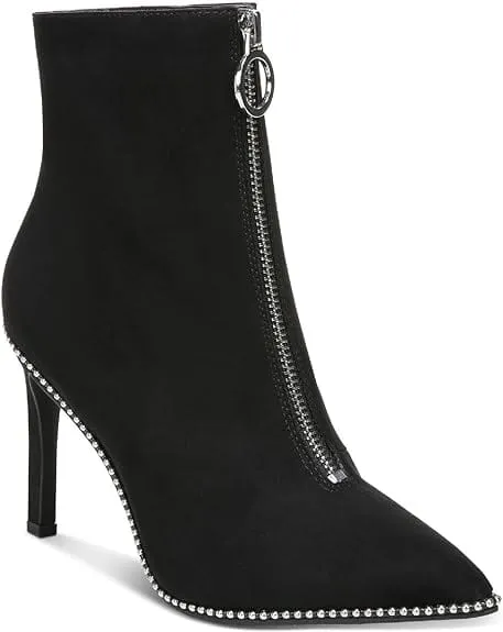 BAR III - Comfort Briget Pointed Toe Stiletto Zip-up Boots