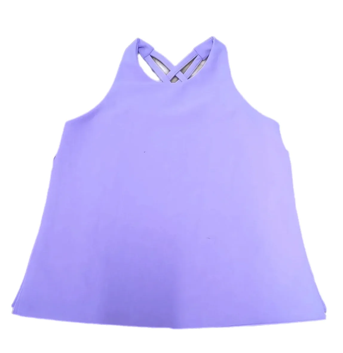 Be Elizabeth - Cross Back Lavender Athleisure Top