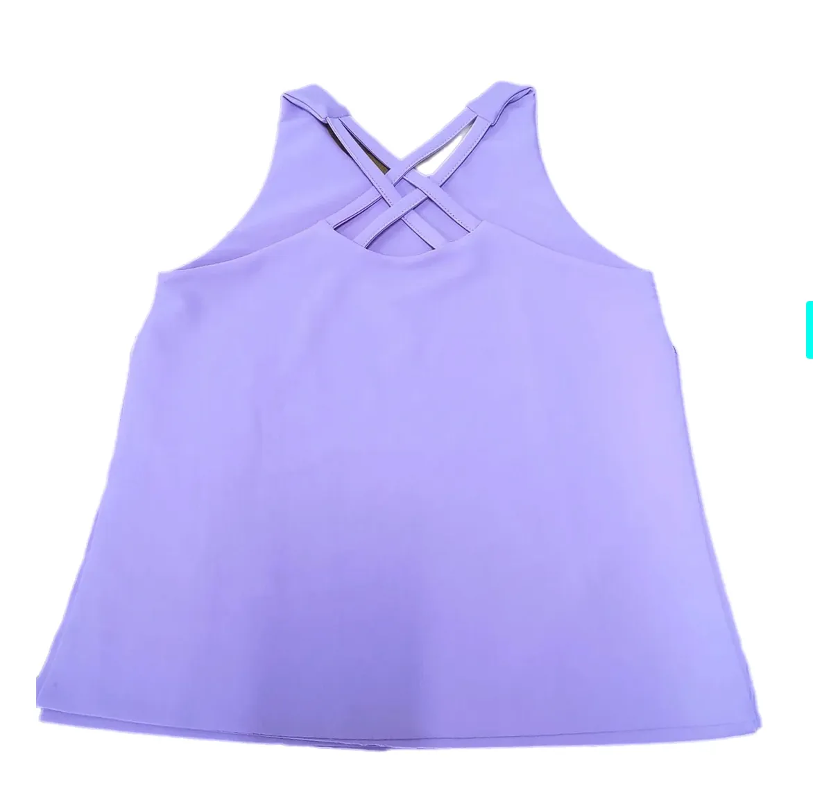 Be Elizabeth - Cross Back Lavender Athleisure Top