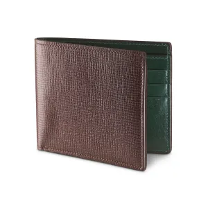 Billfold Wallet Dark Brown Willow Grain