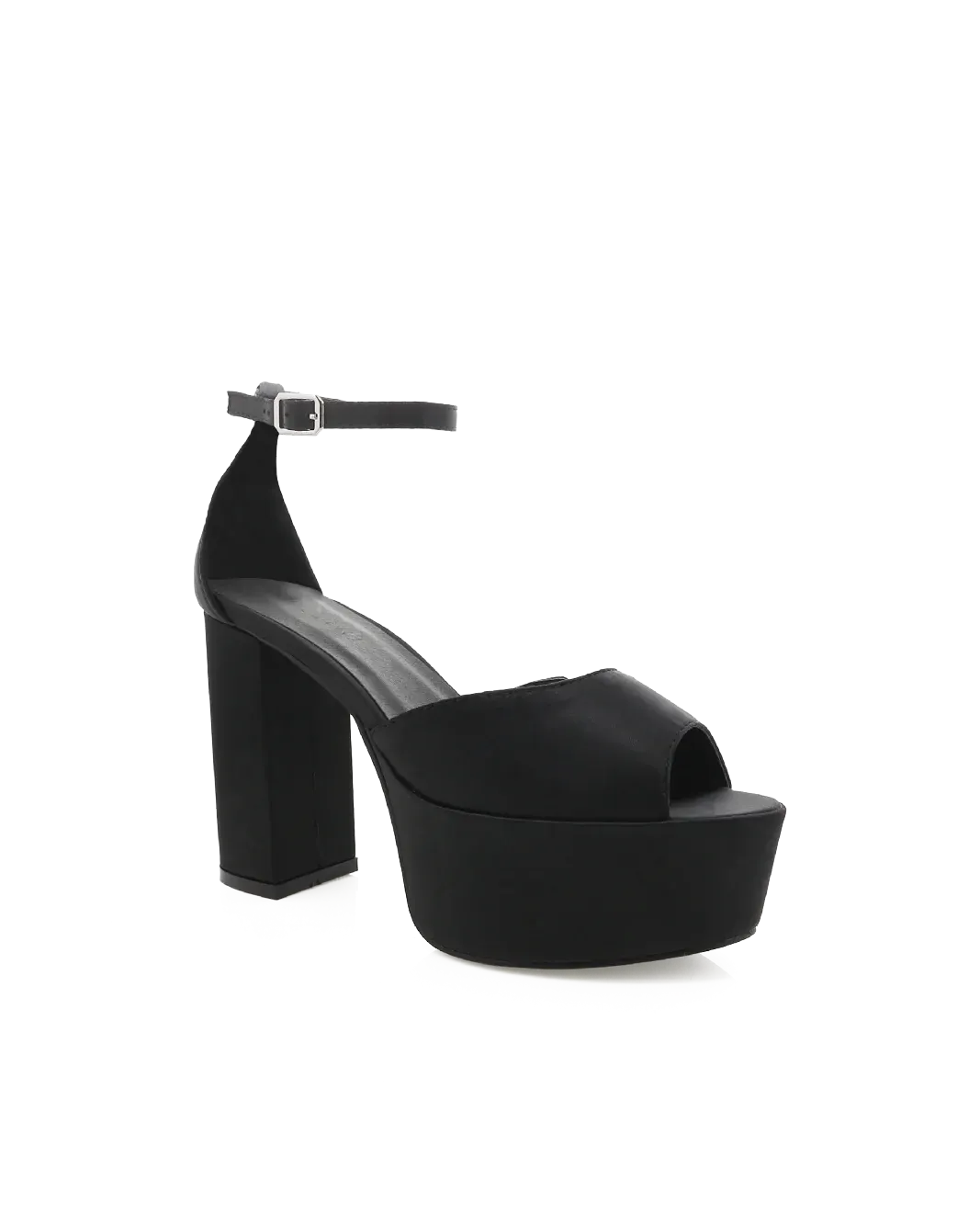 BILLINI - ROMARA HEEL BLACK SATIN