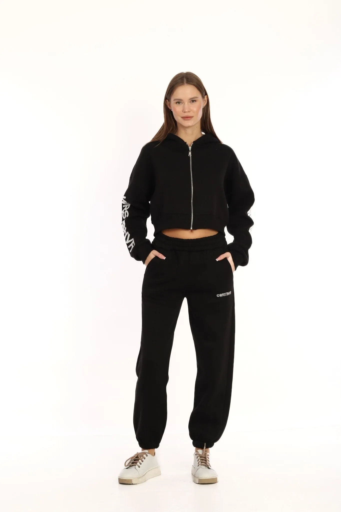 Black Hooded Tracksuit