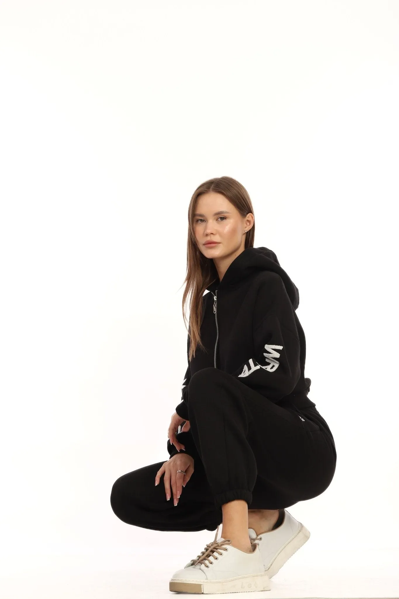 Black Hooded Tracksuit