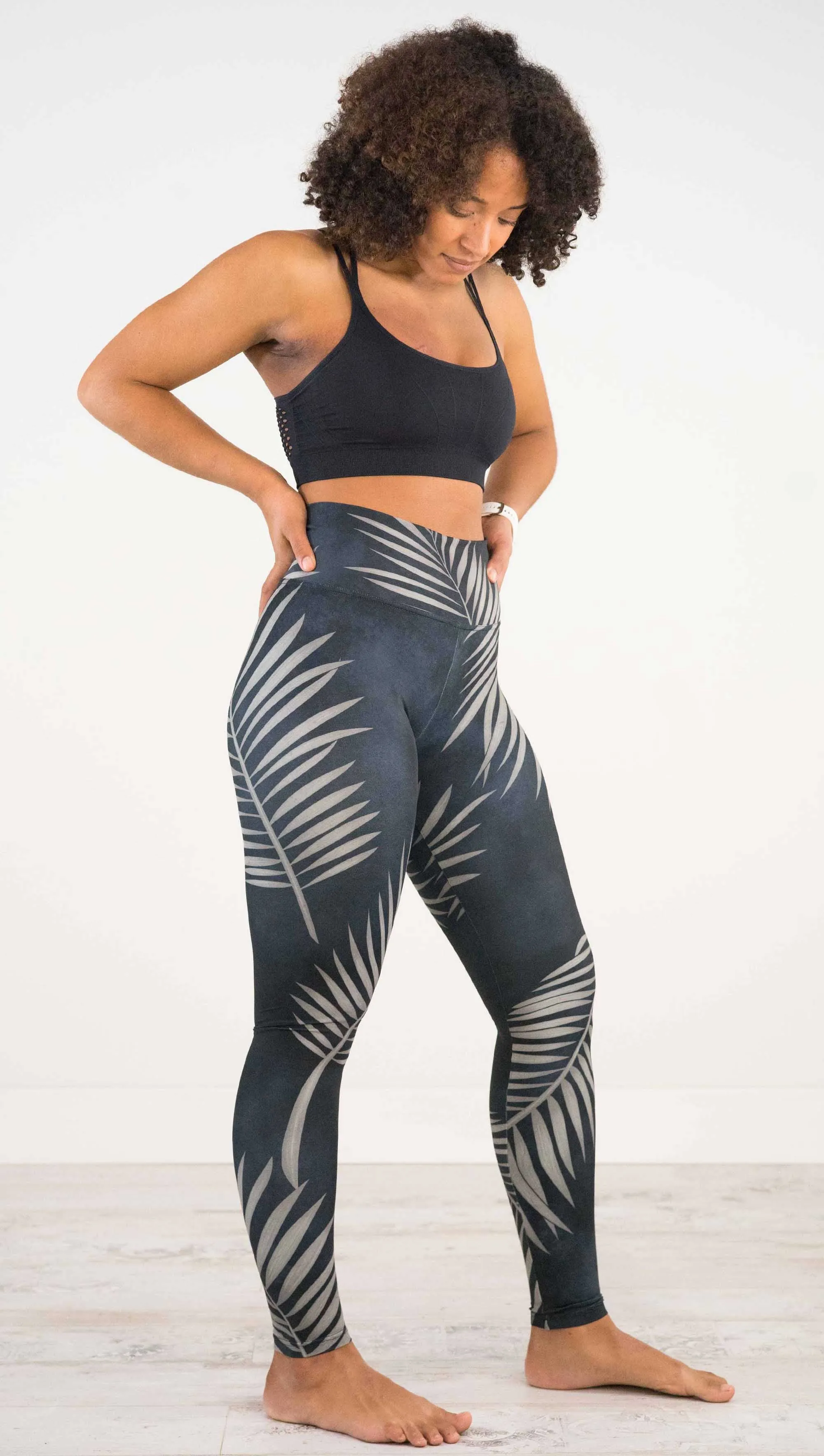 Black Palms - Athleisure Leggings - CUSTOM ORDER