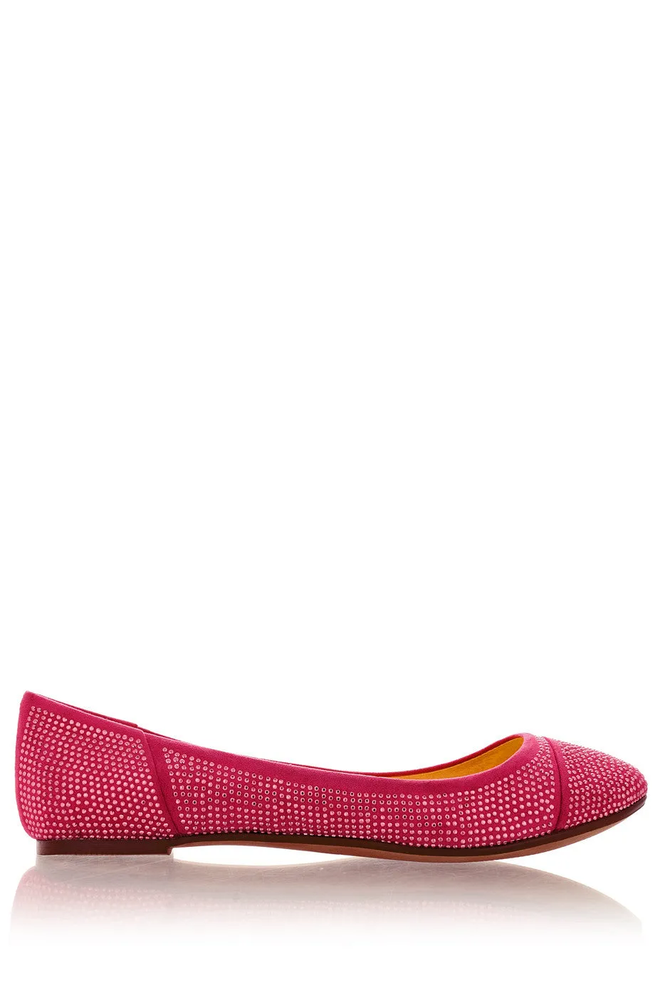 BLINK AUGUSTA Fuchsia Studded Ballerinas