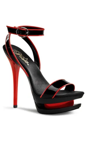 BLONDIE-631-2 Black & Red Patent Heels