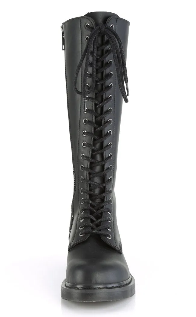 BOLT-400 Black Knee High Boots (AU Stock)