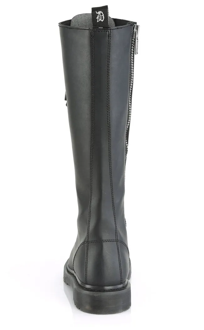 BOLT-400 Black Knee High Boots (AU Stock)