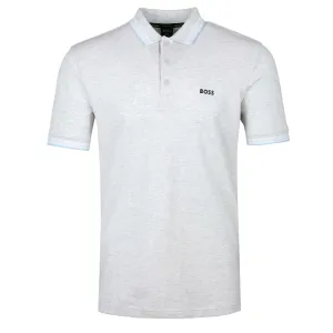 BOSS Paddy Polo Shirt in Light Grey