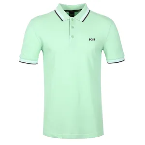 BOSS Paddy Polo Shirt in Open Green