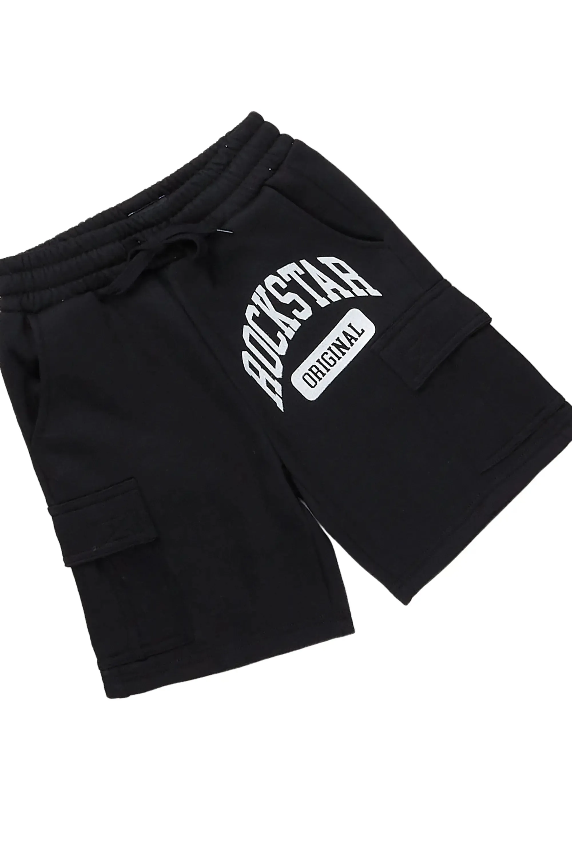 Boys Nikko White/Black T-Shirt Short Set