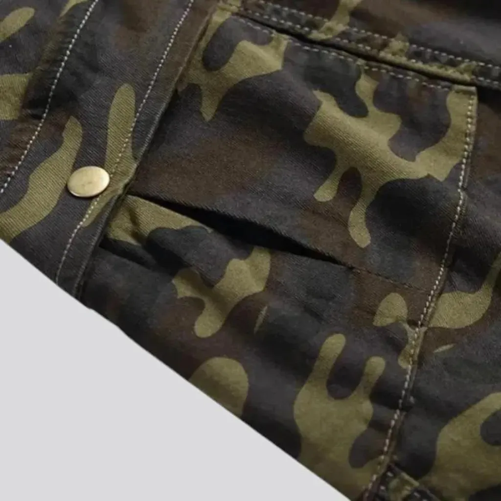 Camouflage skinny fit men's jeans