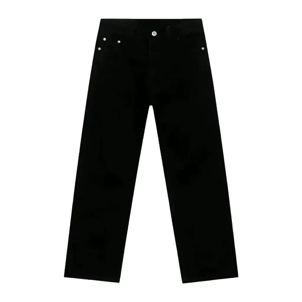 Casual mid waist jeans for men