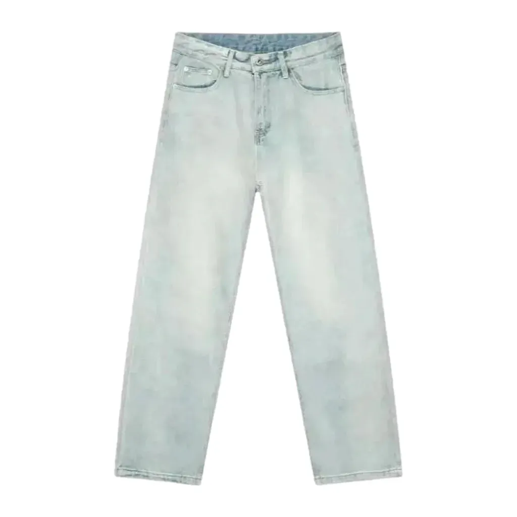 Casual mid waist jeans for men