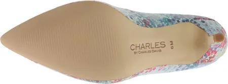 Charles David Pact Pump, Blossom Print Smooth (Women)