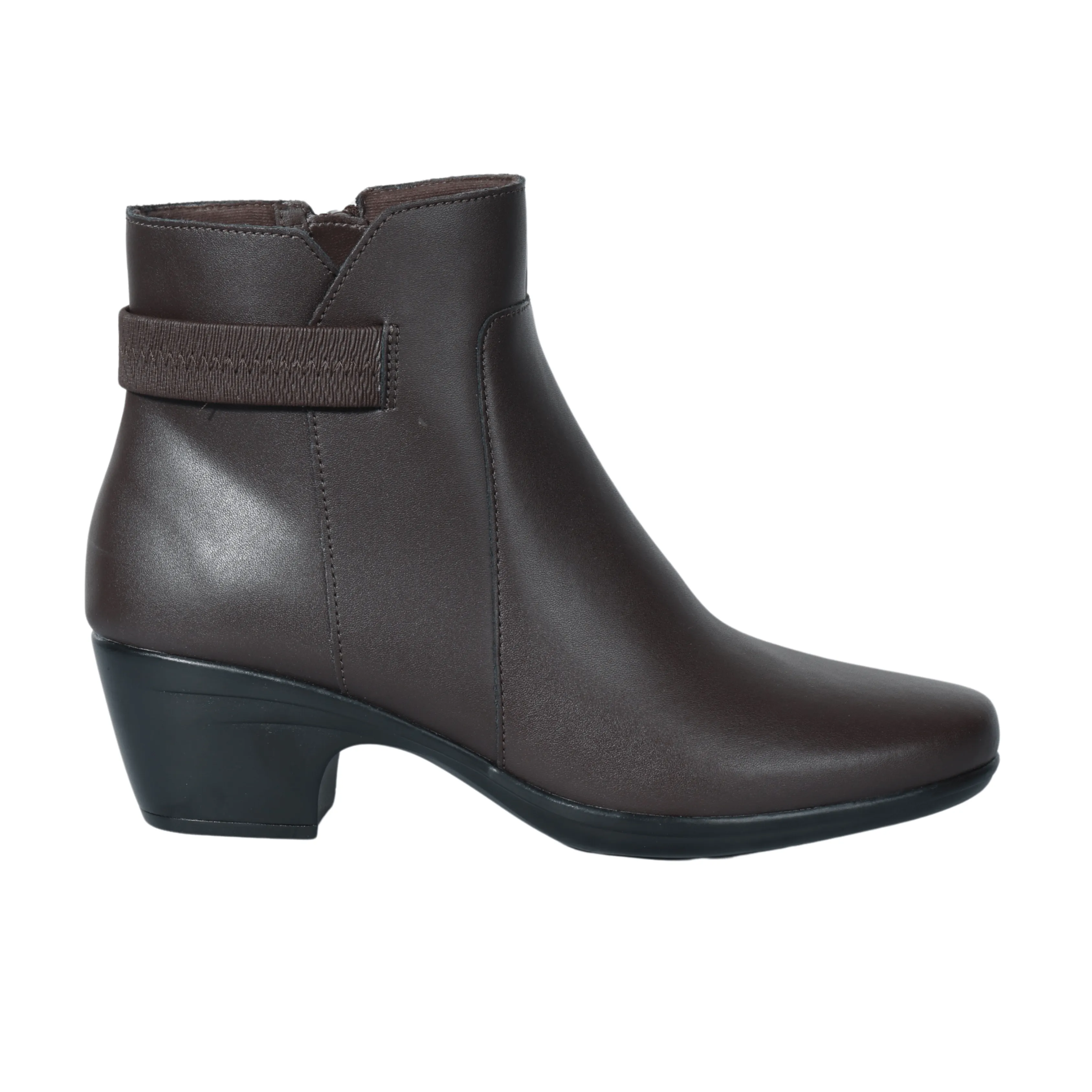 CLARKS - Faux leather mini heel boots