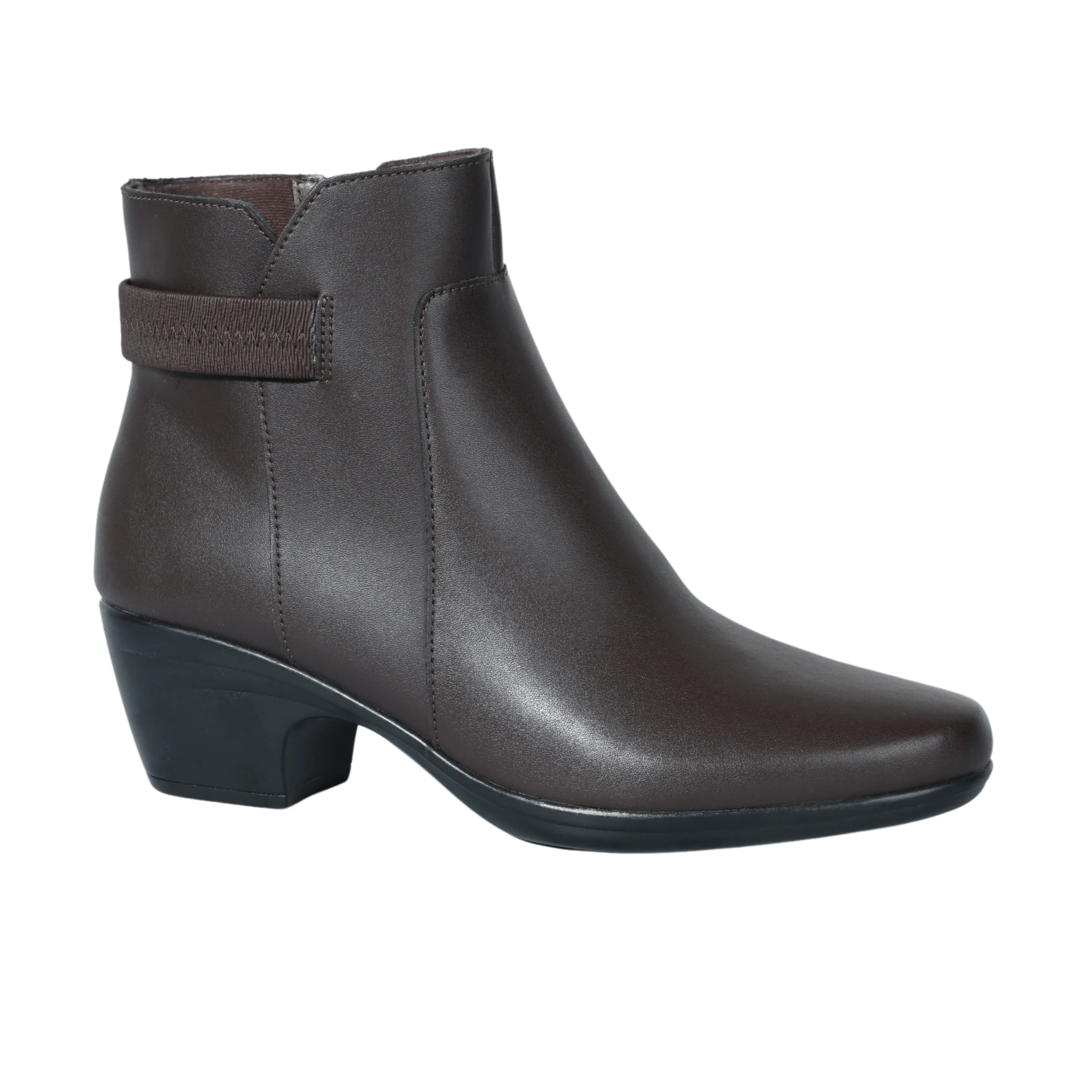 CLARKS - Faux leather mini heel boots