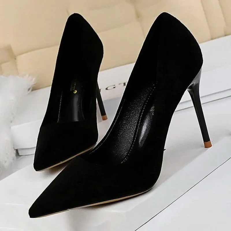 Classy Pointed Toe High Heels Stiletto Shoes