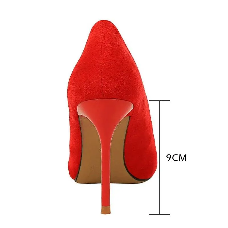 Classy Pointed Toe High Heels Stiletto Shoes