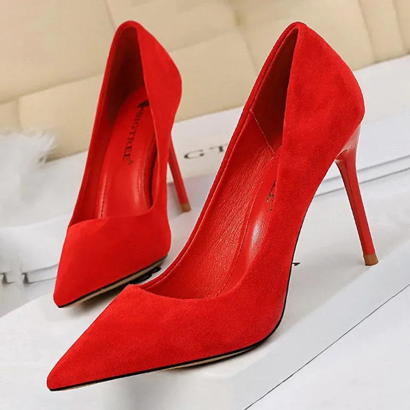 Classy Pointed Toe High Heels Stiletto Shoes