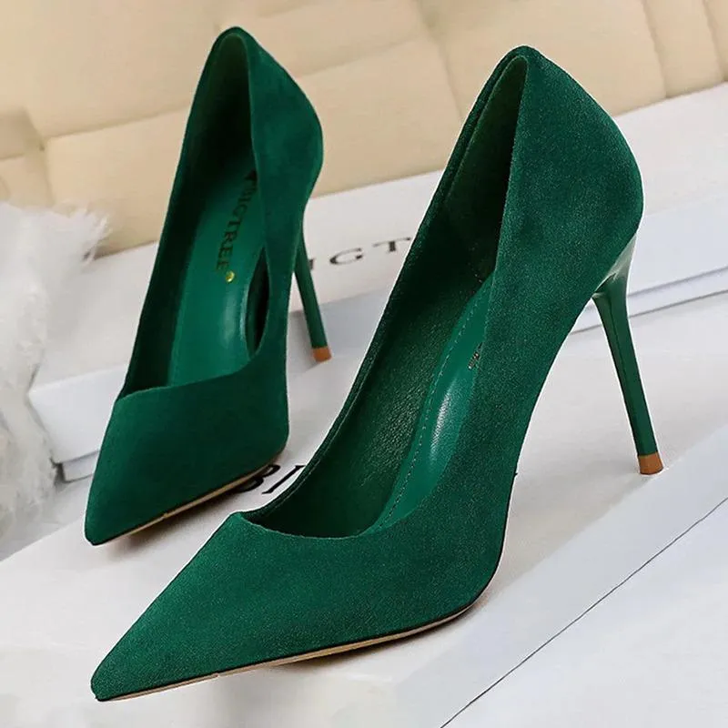 Classy Pointed Toe High Heels Stiletto Shoes