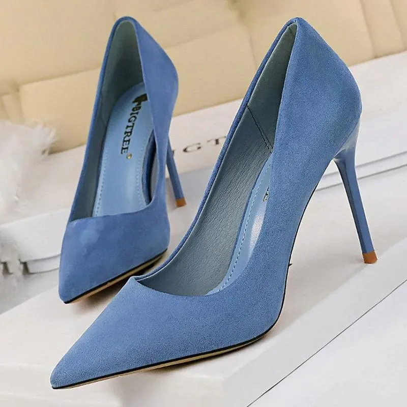 Classy Pointed Toe High Heels Stiletto Shoes