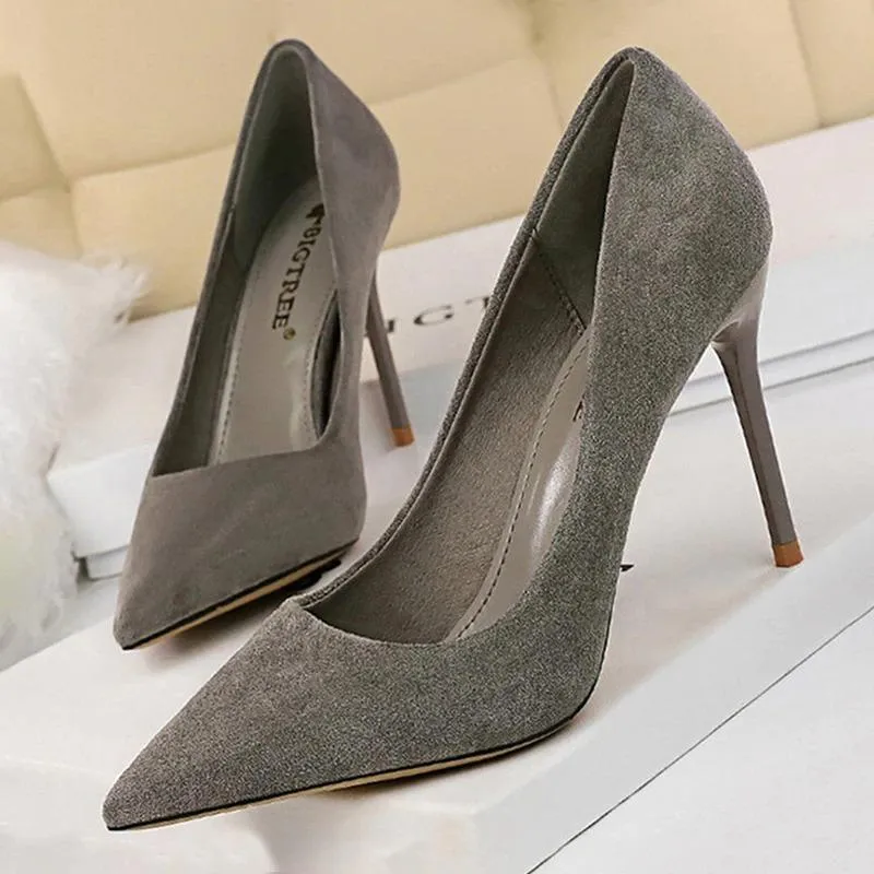 Classy Pointed Toe High Heels Stiletto Shoes